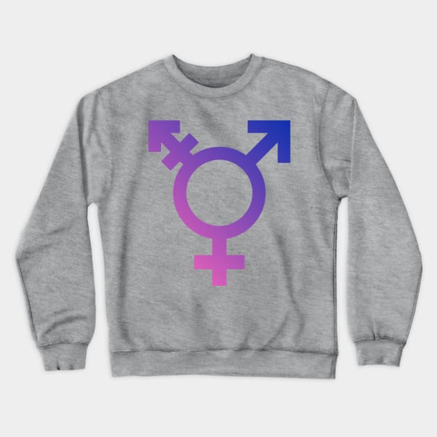 Transgender Symbol Crewneck Sweatshirt by sovereign120